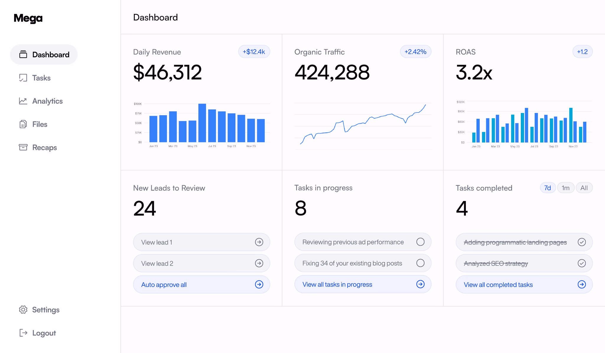 mega seo dashboard