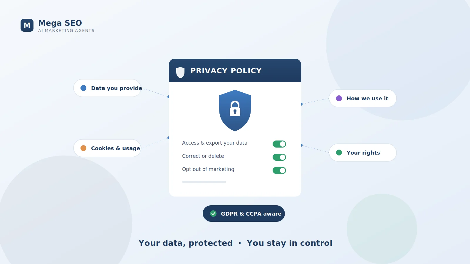 Mega SEO privacy policy